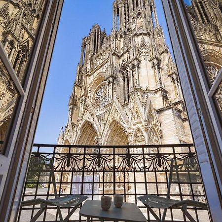 דירות ריימס Au Pied De La Cathedrale #Vuemagique מראה חיצוני תמונה