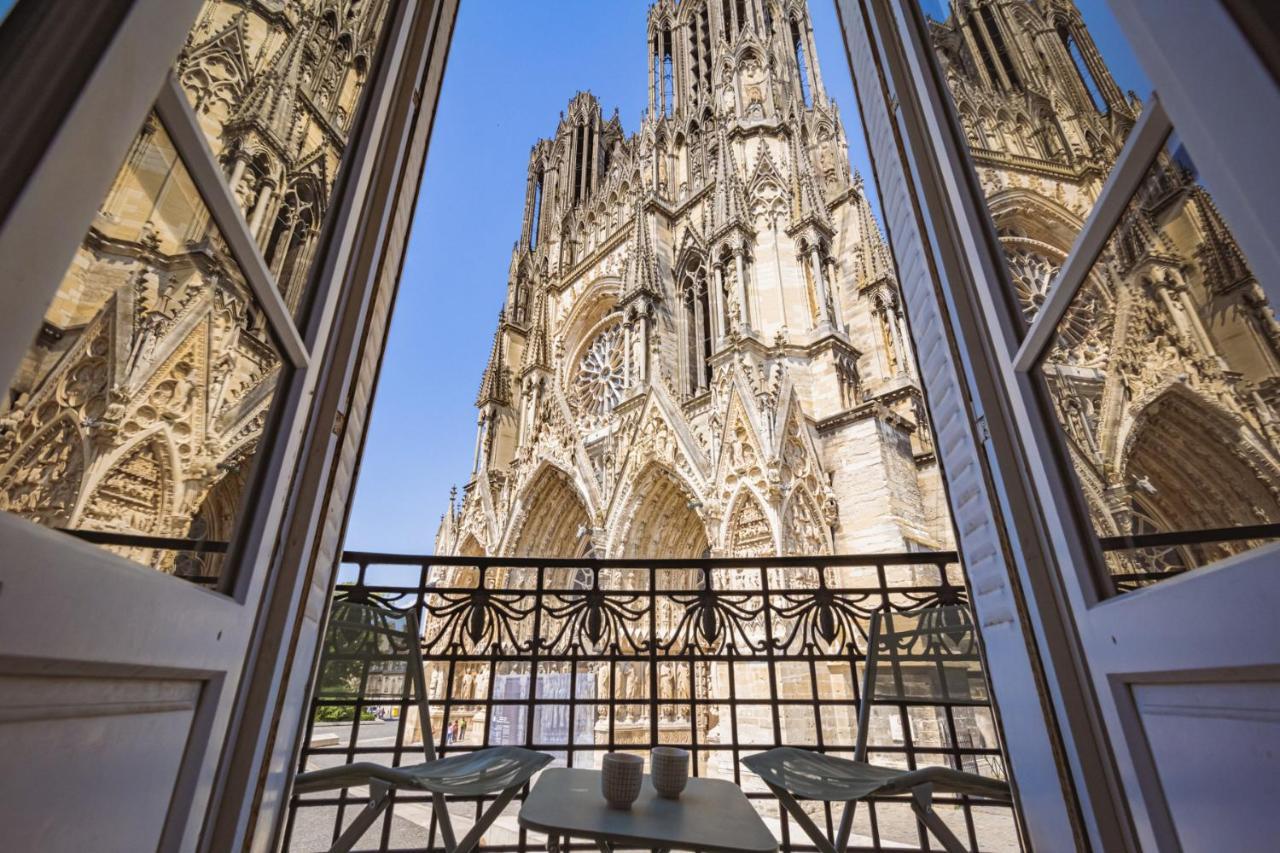 דירות ריימס Au Pied De La Cathedrale #Vuemagique מראה חיצוני תמונה
