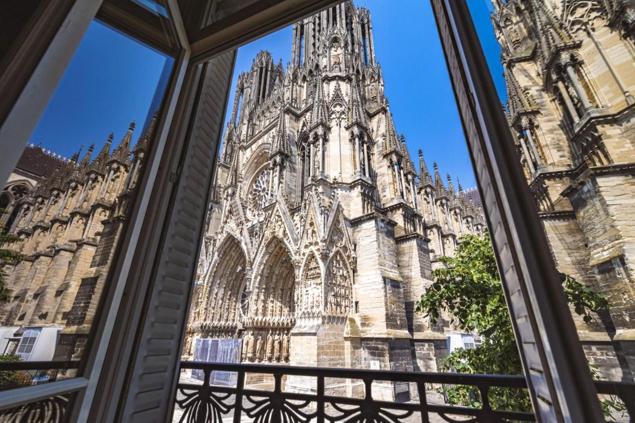 דירות ריימס Au Pied De La Cathedrale #Vuemagique מראה חיצוני תמונה